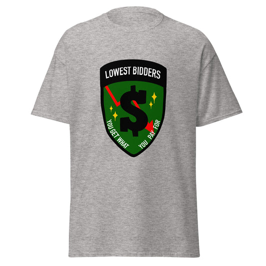 Classic | T-Shirt | The Lowest Bidders | Emblem Logo