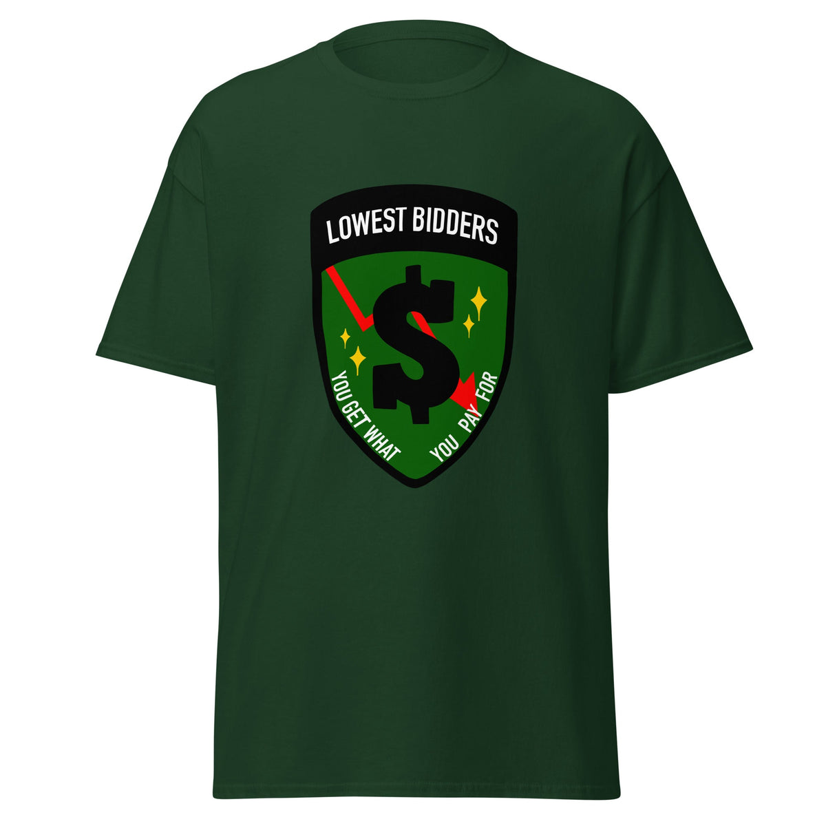 Classic | T-Shirt | The Lowest Bidders | Emblem Logo