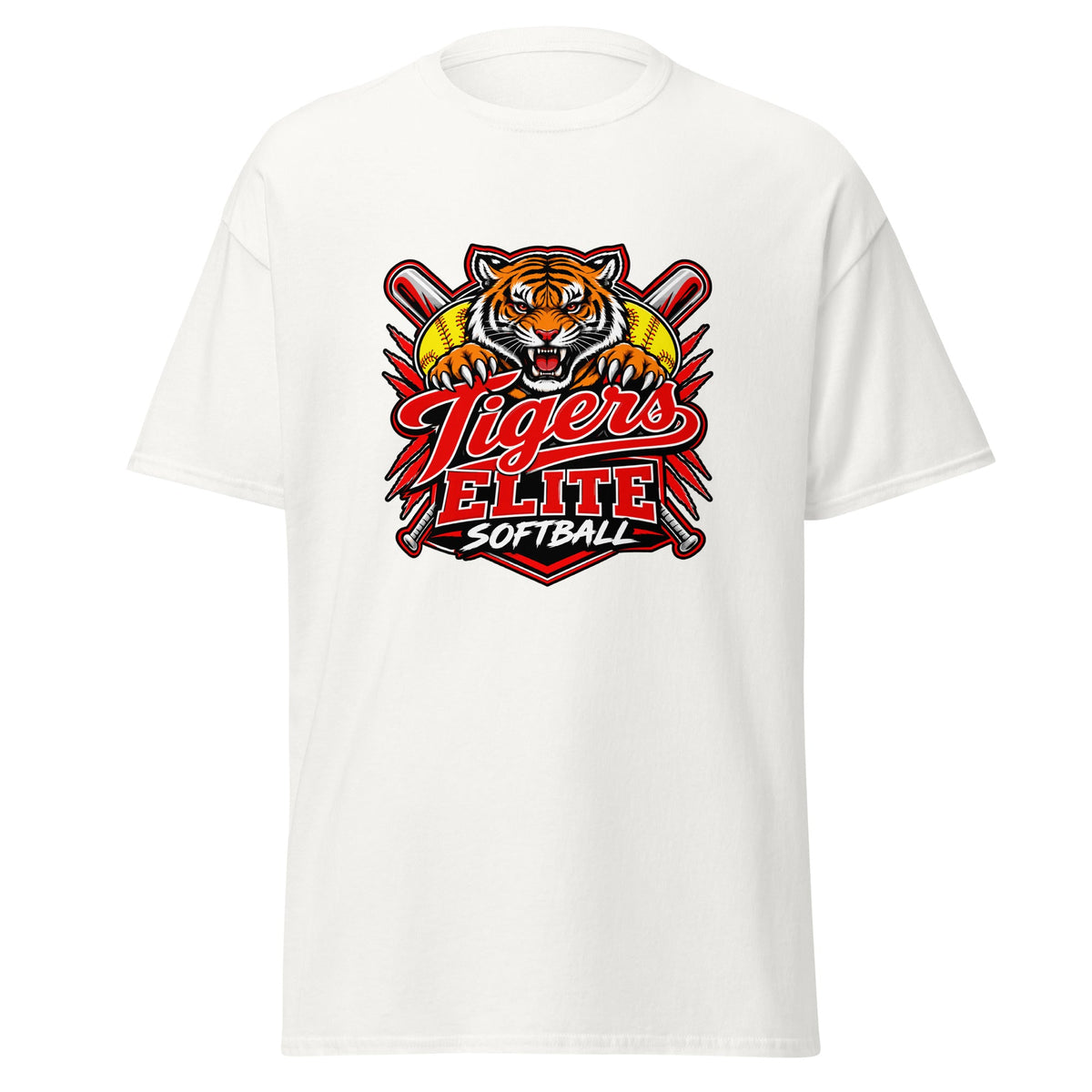 Classic | T-Shirt | Tigers Elite Softball | Emblem Logo