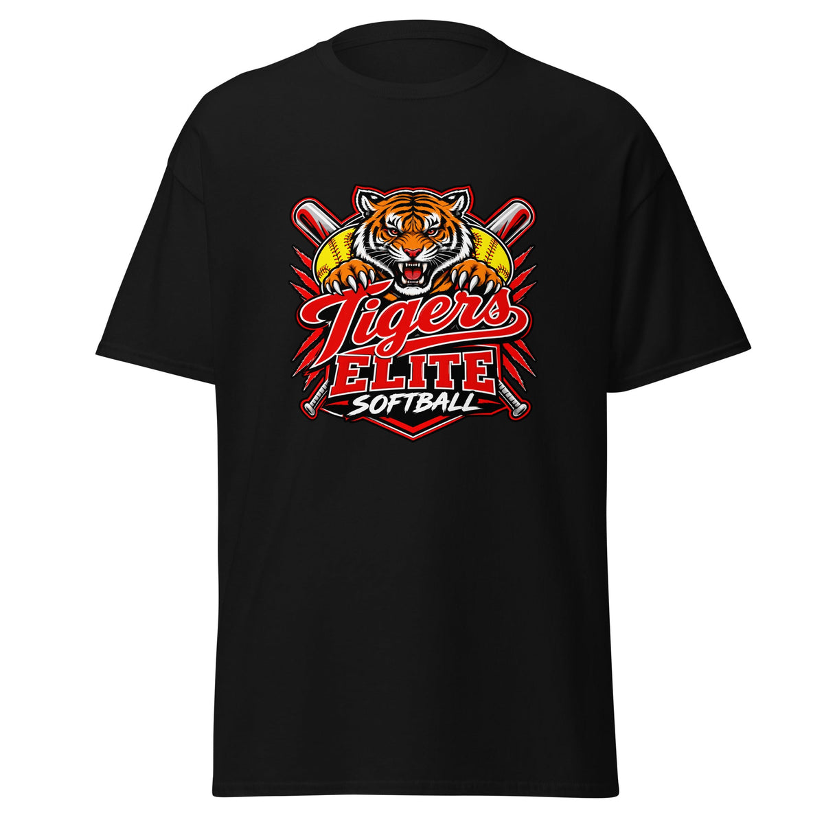 Classic | T-Shirt | Tigers Elite Softball | Emblem Logo