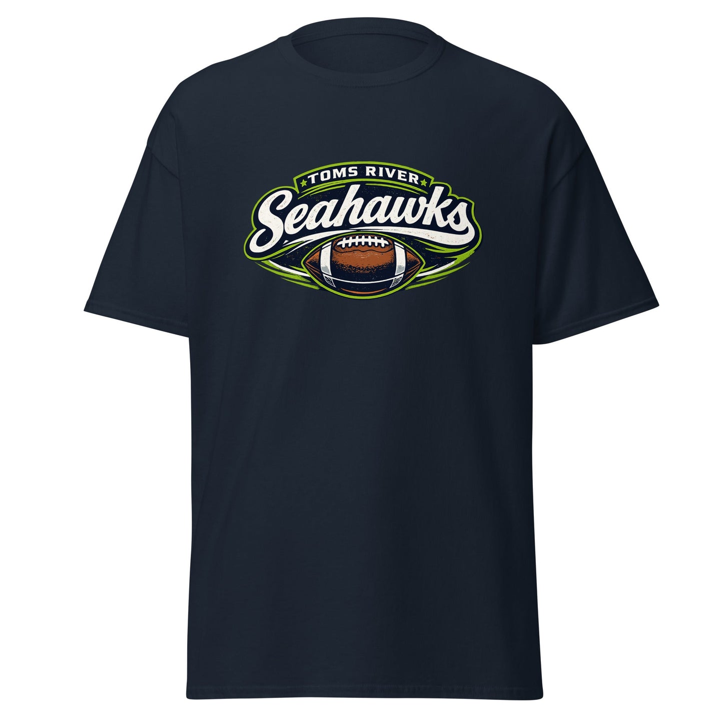 Classic | T-Shirt | Toms River Seahawks | Football Emblem Logo