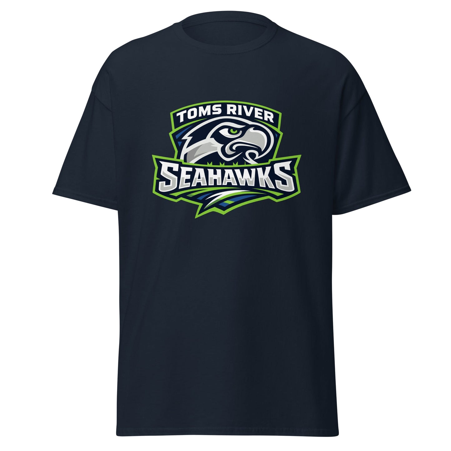 Classic | T-Shirt | Toms River Seahawks | Mascot Script Logo