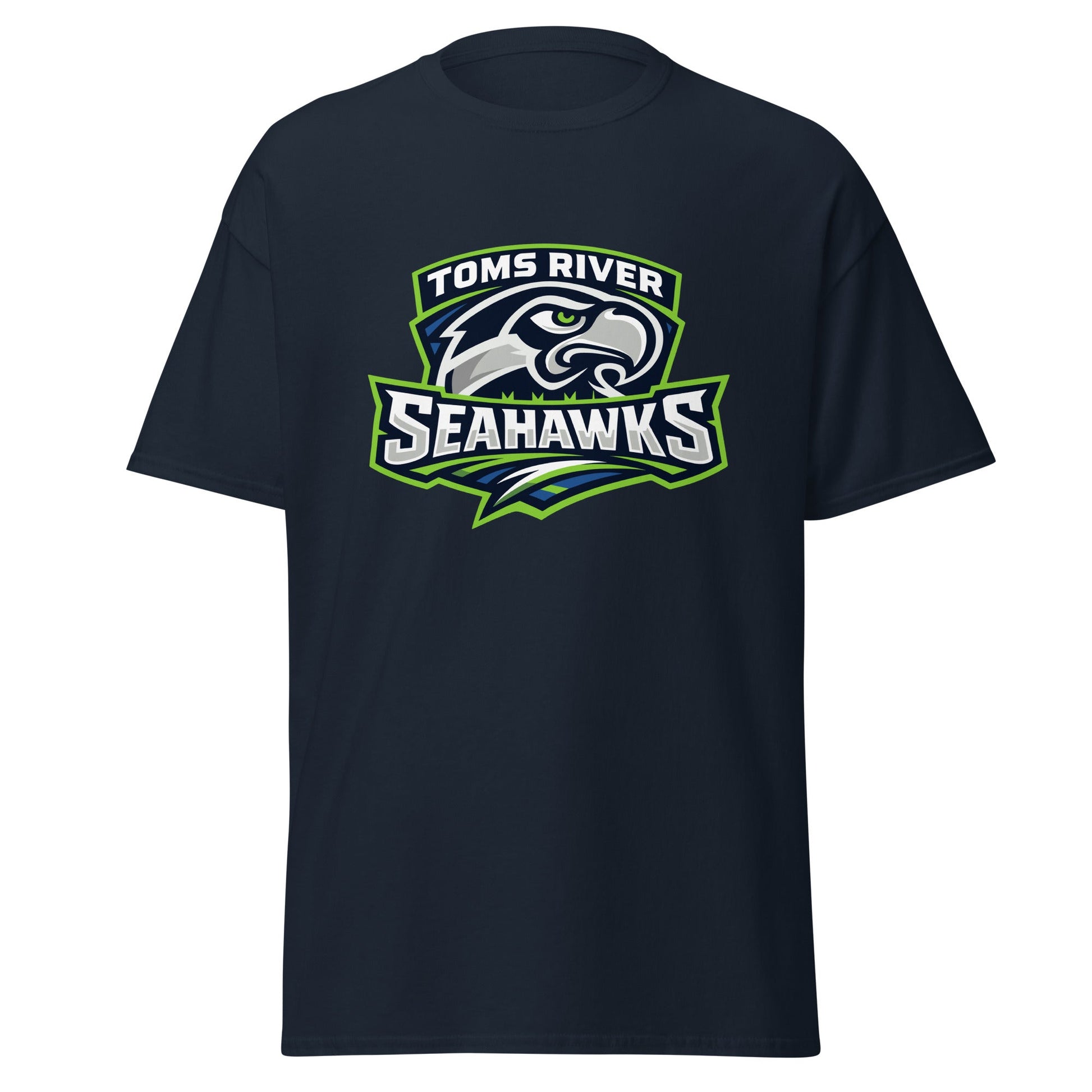 Classic | T-Shirt | Toms River Seahawks | Mascot Script Logo