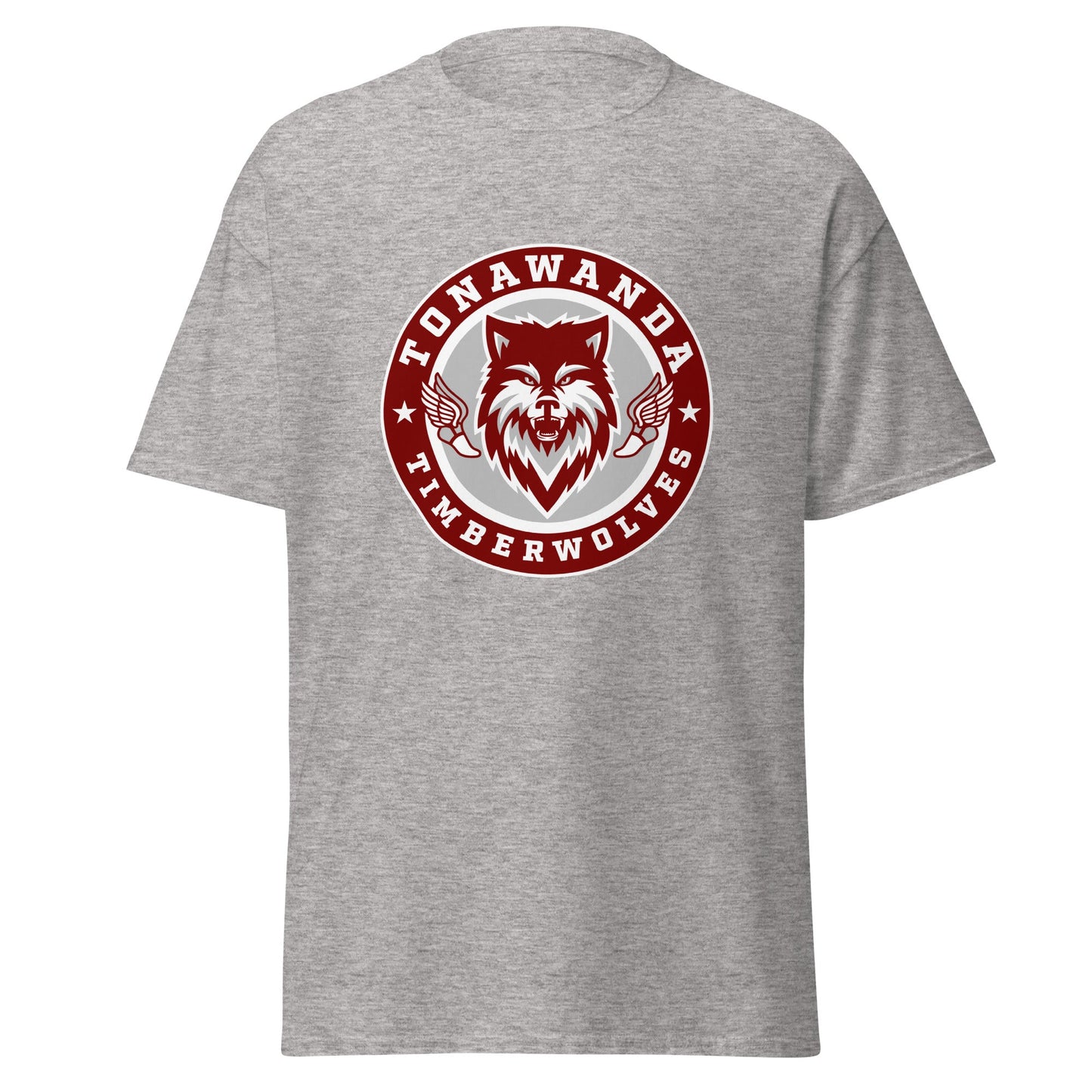Classic | T-Shirt | Tonawanda High School Track and Field | Mascot Badge Logo