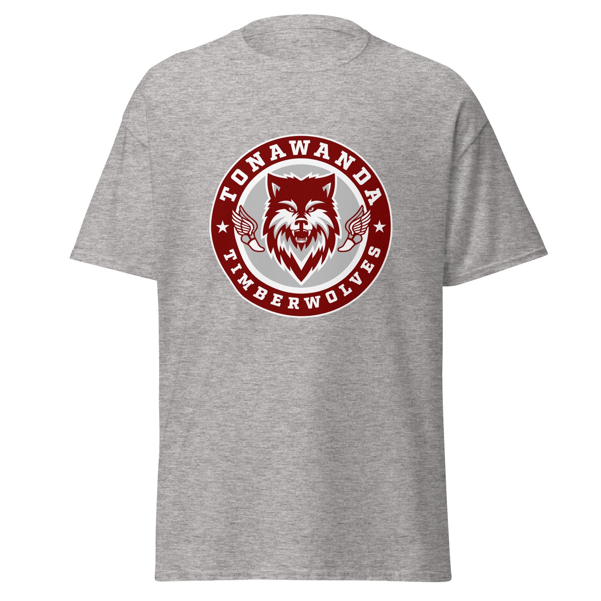 Classic | T-Shirt | Tonawanda High School Track and Field | Mascot Badge Logo