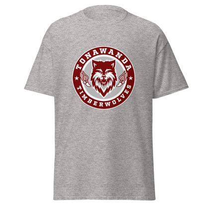 Classic | T-Shirt | Tonawanda High School Track and Field | Mascot Badge Logo