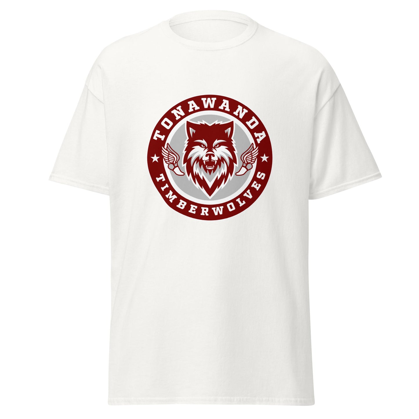 Classic | T-Shirt | Tonawanda High School Track and Field | Mascot Badge Logo