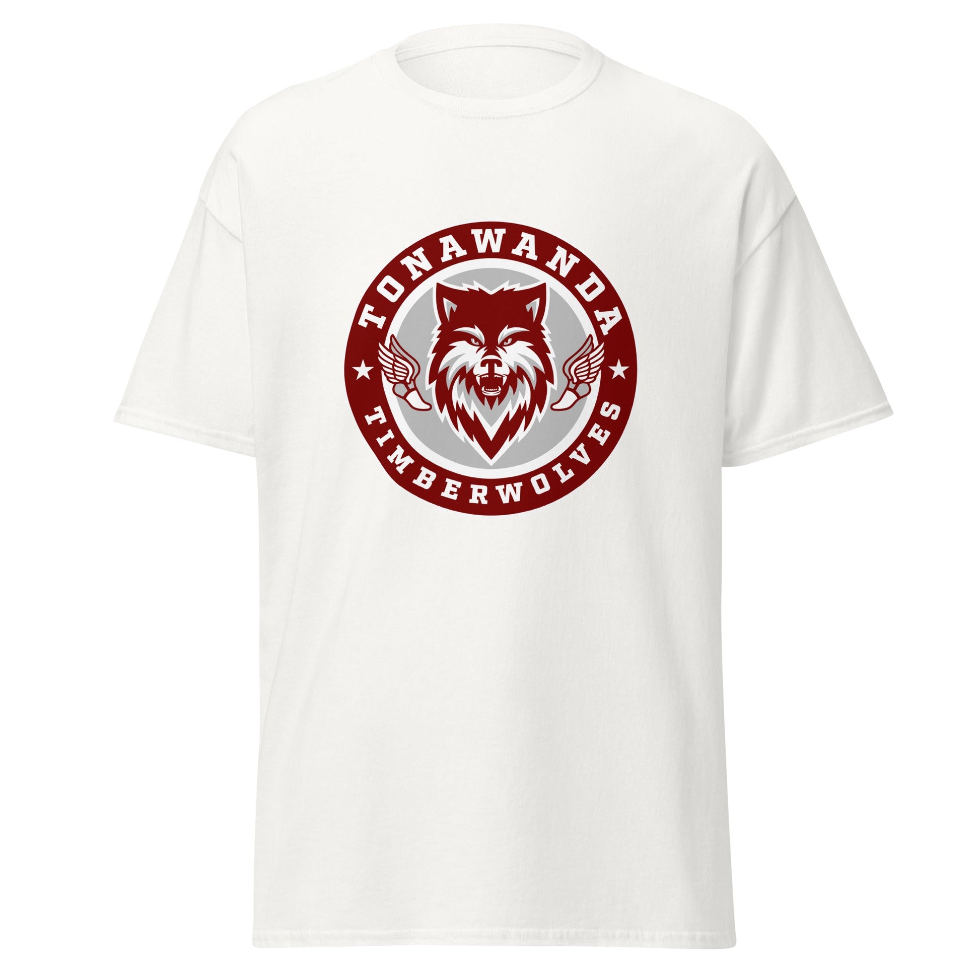 Classic | T-Shirt | Tonawanda High School Track and Field | Mascot Badge Logo