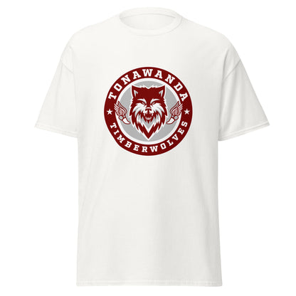Classic | T-Shirt | Tonawanda High School Track and Field | Mascot Badge Logo