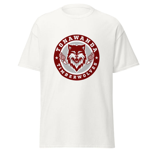 Classic | T-Shirt | Tonawanda High School Track and Field | Mascot Badge Logo