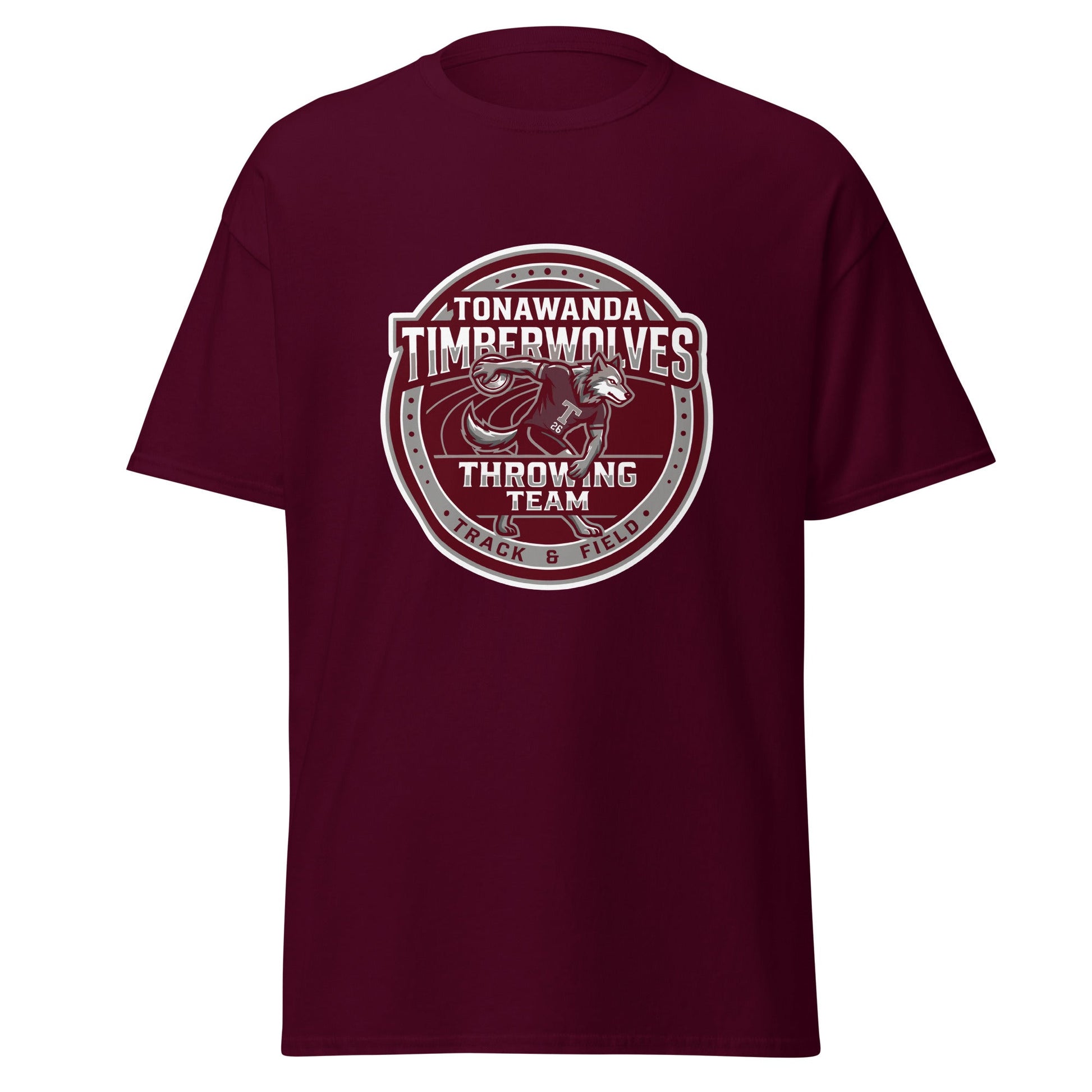 Classic | T-Shirt | Tonawanda High School Track and Field | Throwing Team Logo