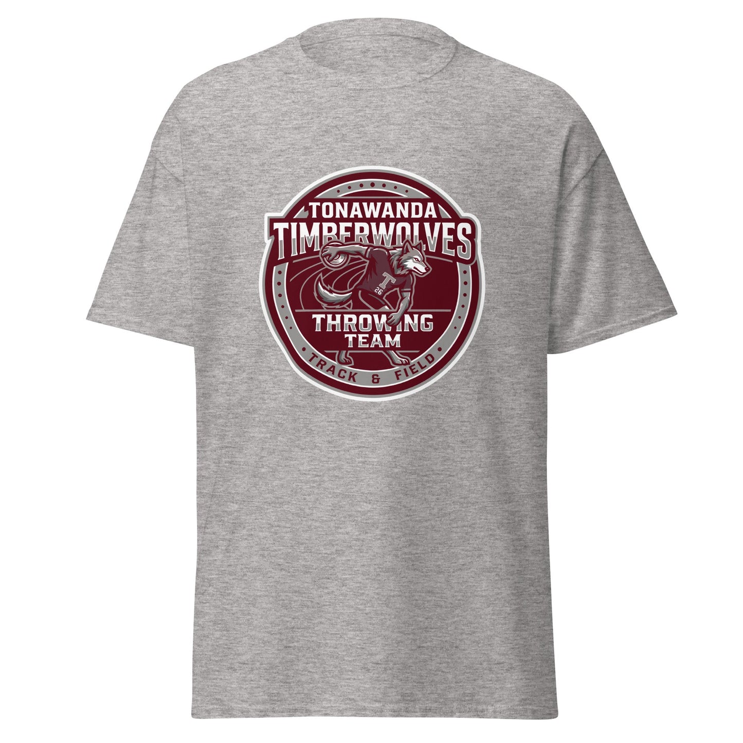 Classic | T-Shirt | Tonawanda High School Track and Field | Throwing Team Logo