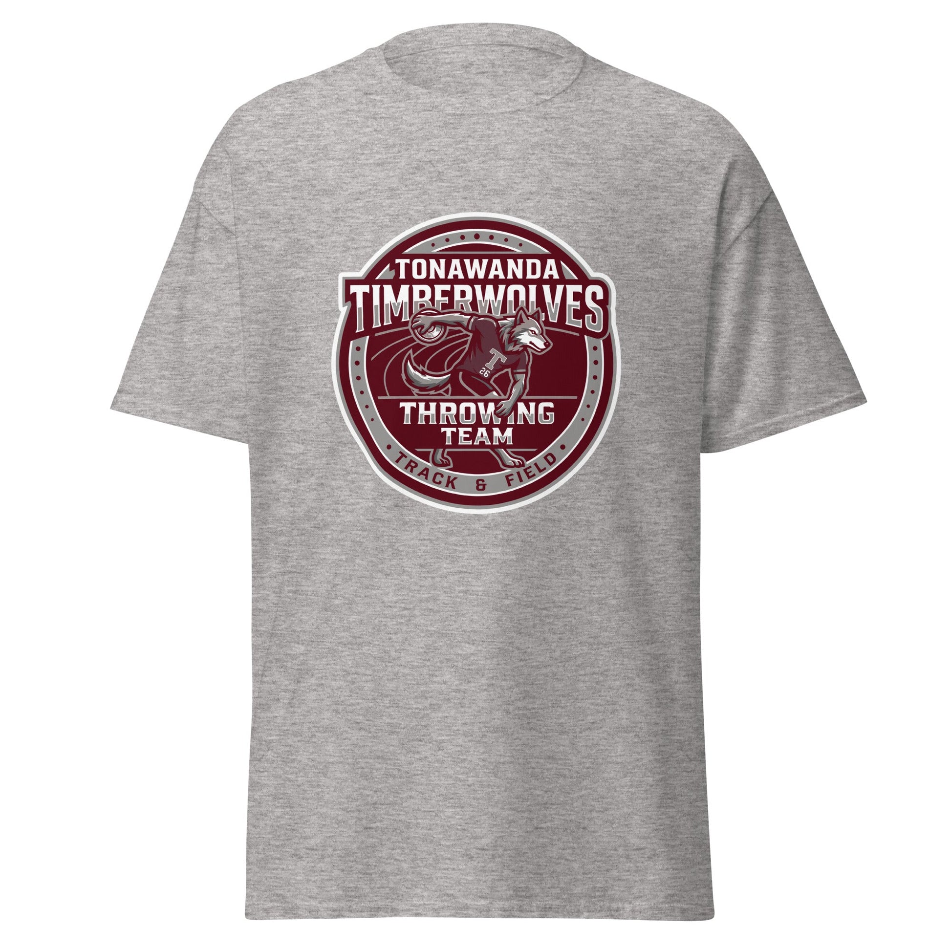 Classic | T-Shirt | Tonawanda High School Track and Field | Throwing Team Logo