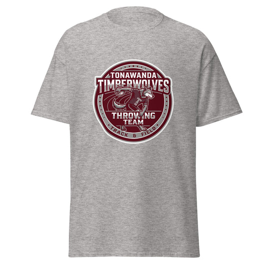 Classic | T-Shirt | Tonawanda High School Track and Field | Throwing Team Logo