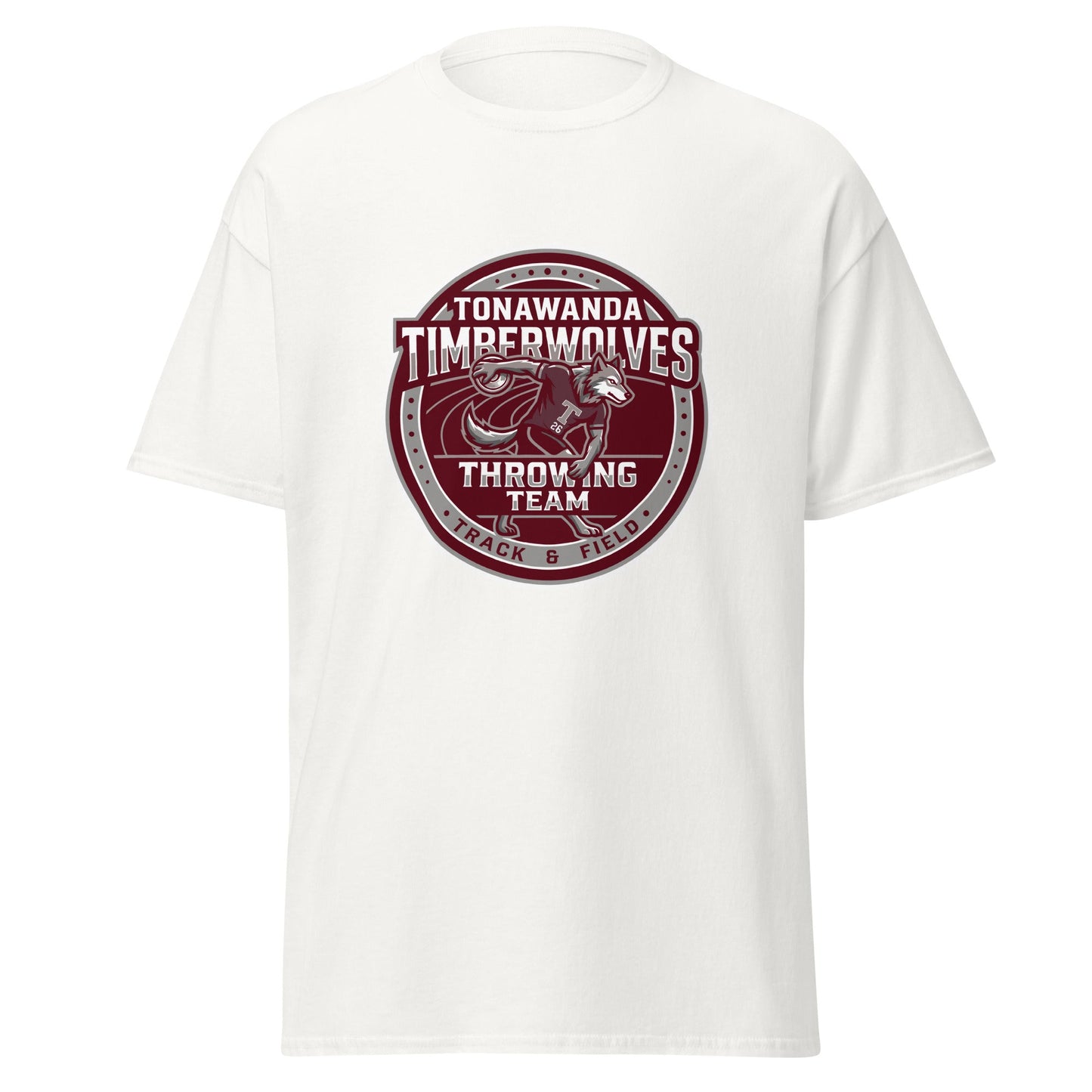Classic | T-Shirt | Tonawanda High School Track and Field | Throwing Team Logo