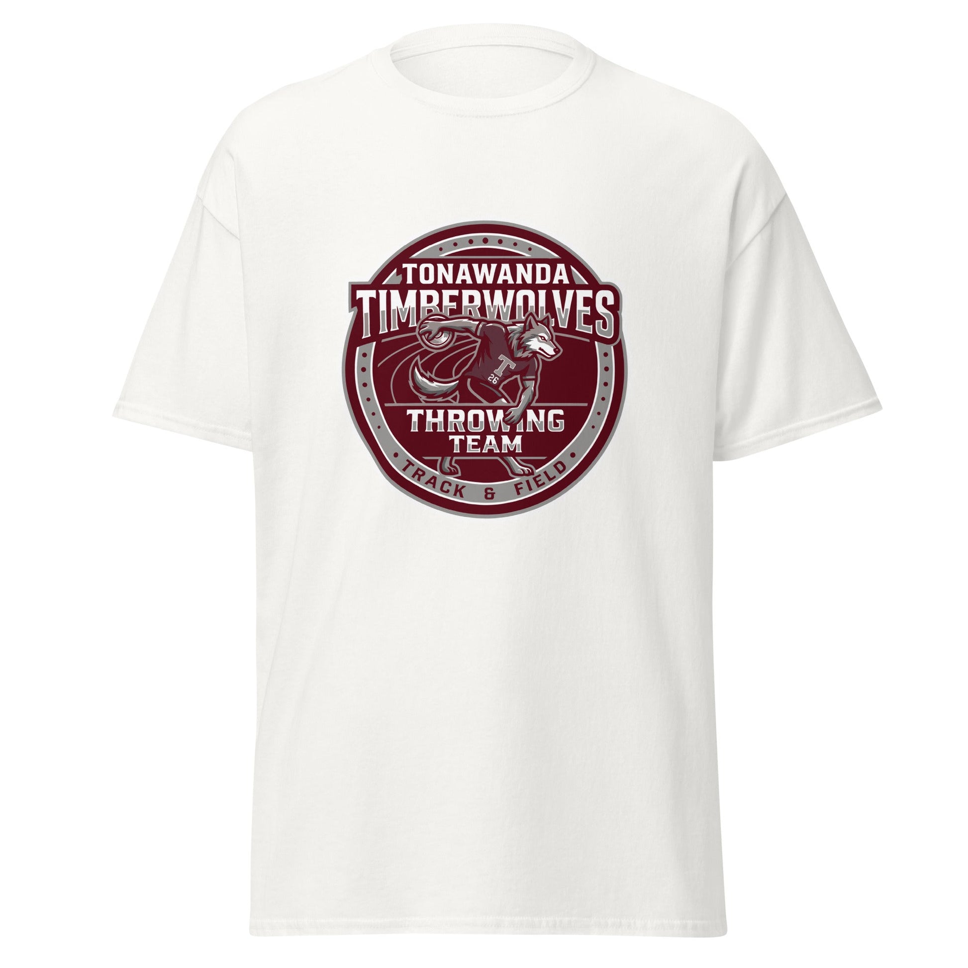 Classic | T-Shirt | Tonawanda High School Track and Field | Throwing Team Logo
