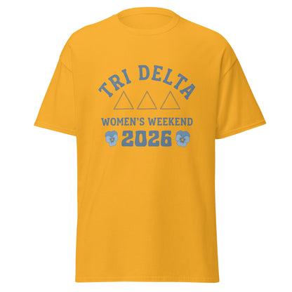 Classic | T-Shirt | Tri Delta Epsilon | Sisterhood Script Logo