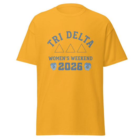 Classic | T-Shirt | Tri Delta Epsilon | Sisterhood Script Logo