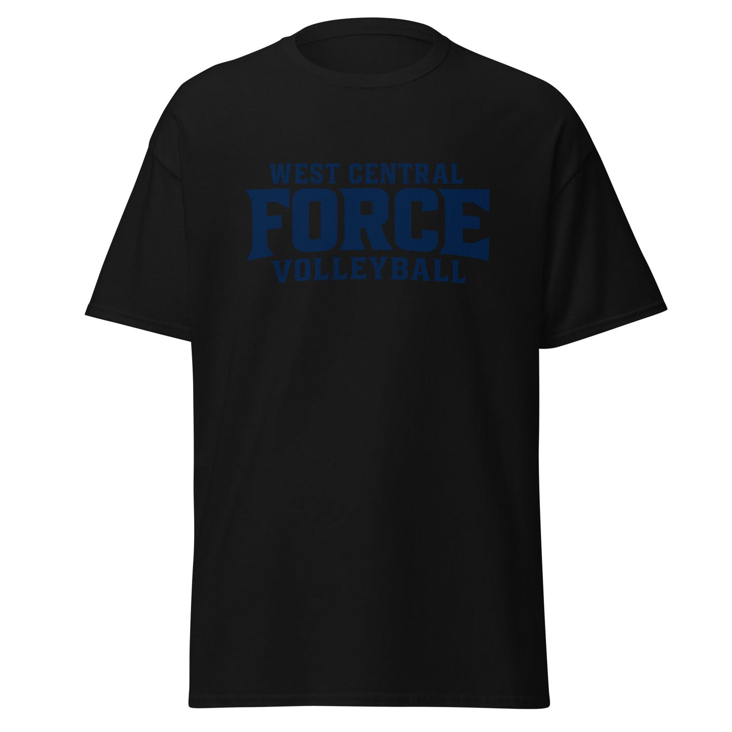 Classic | T-Shirt | West Central Force Volleyball | Blue Logo