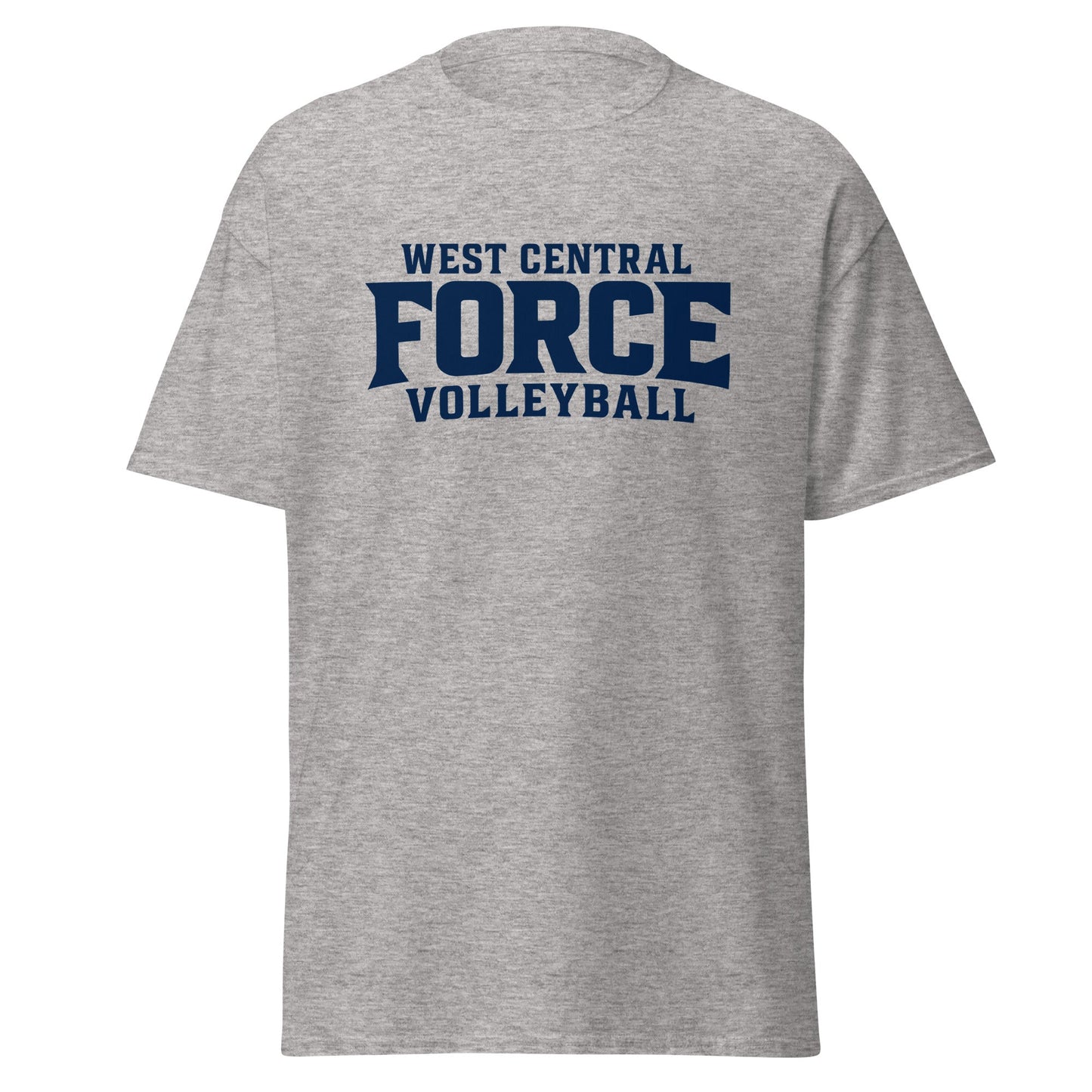 Classic | T-Shirt | West Central Force Volleyball | Blue Logo