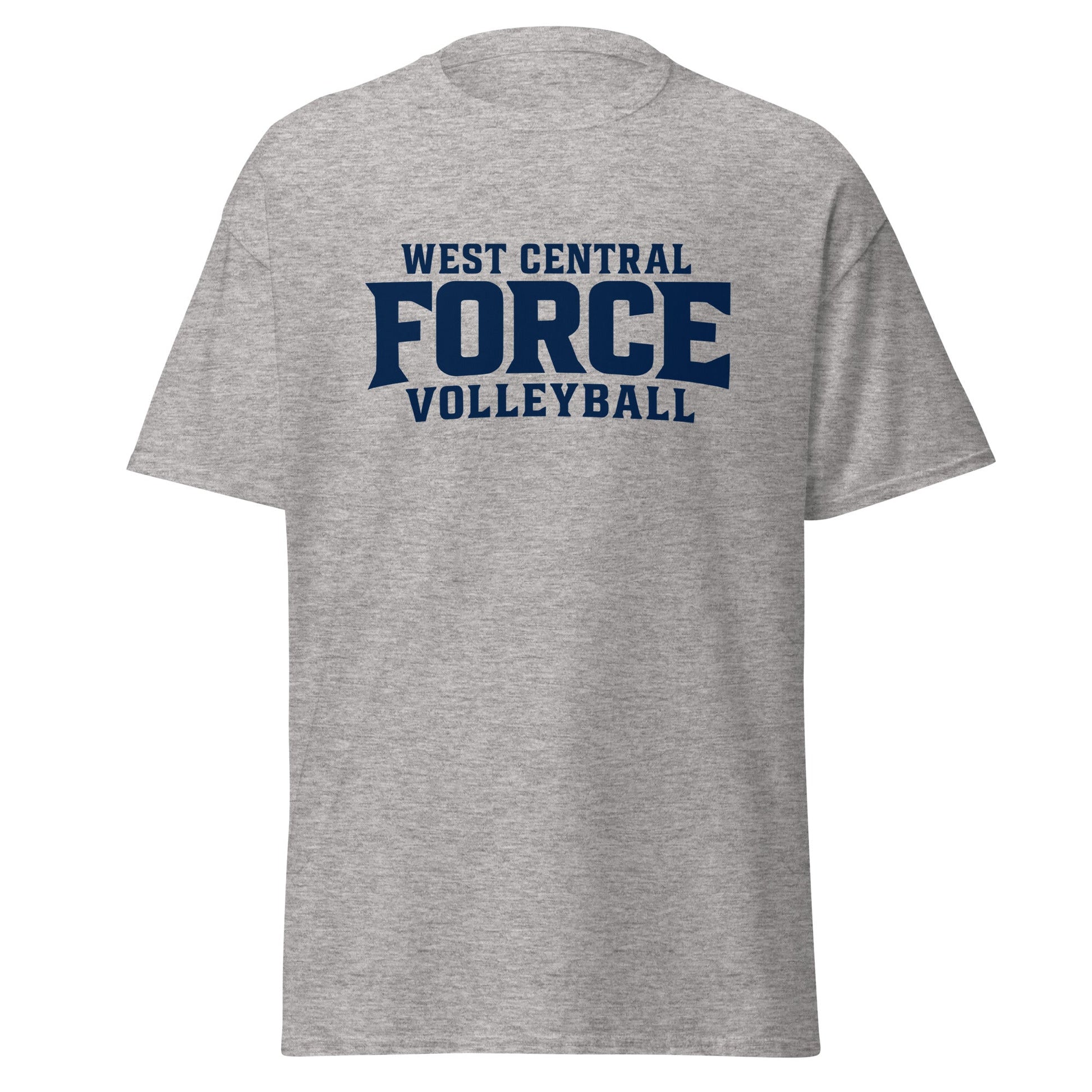 Classic | T-Shirt | West Central Force Volleyball | Blue Logo