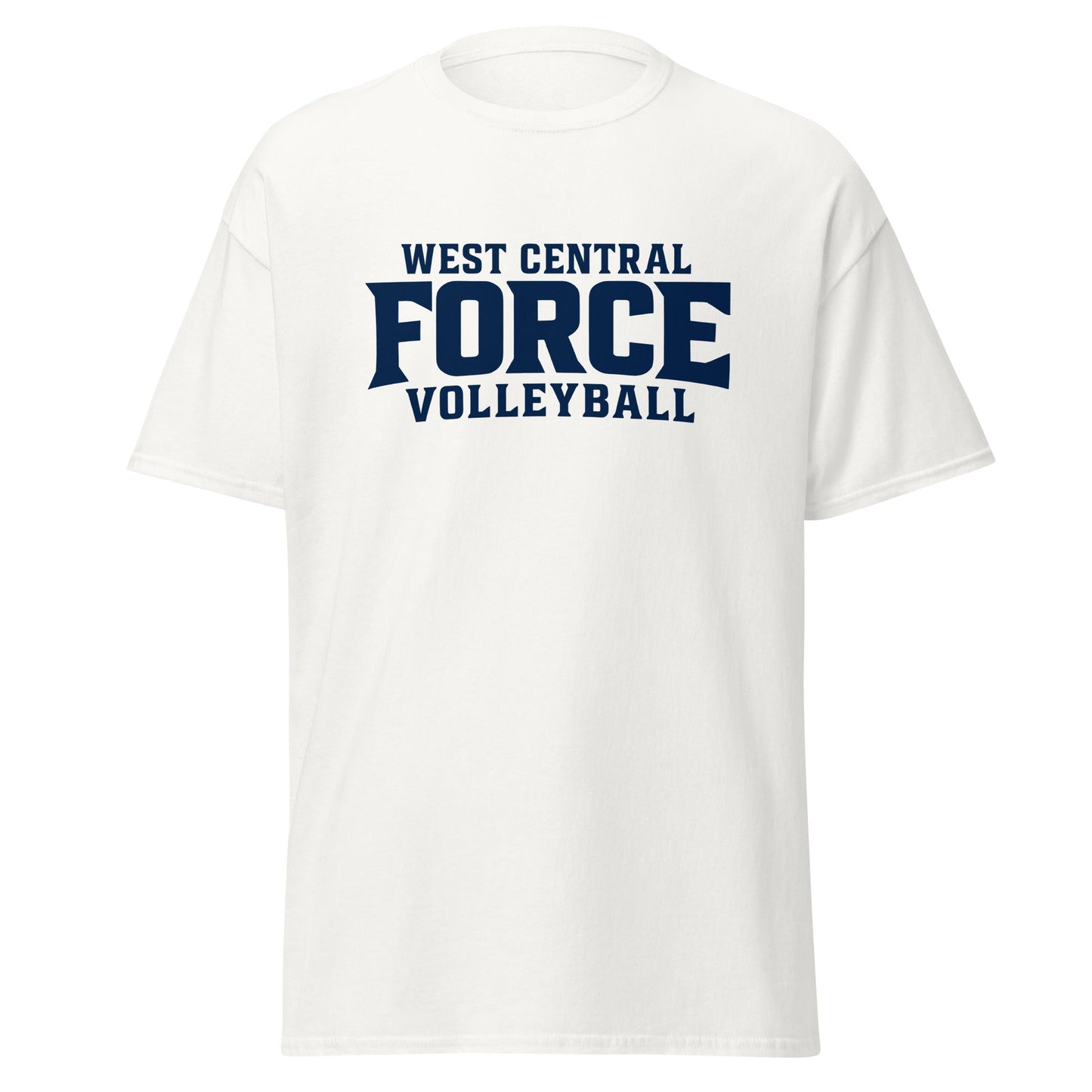 Classic | T-Shirt | West Central Force Volleyball | Blue Logo