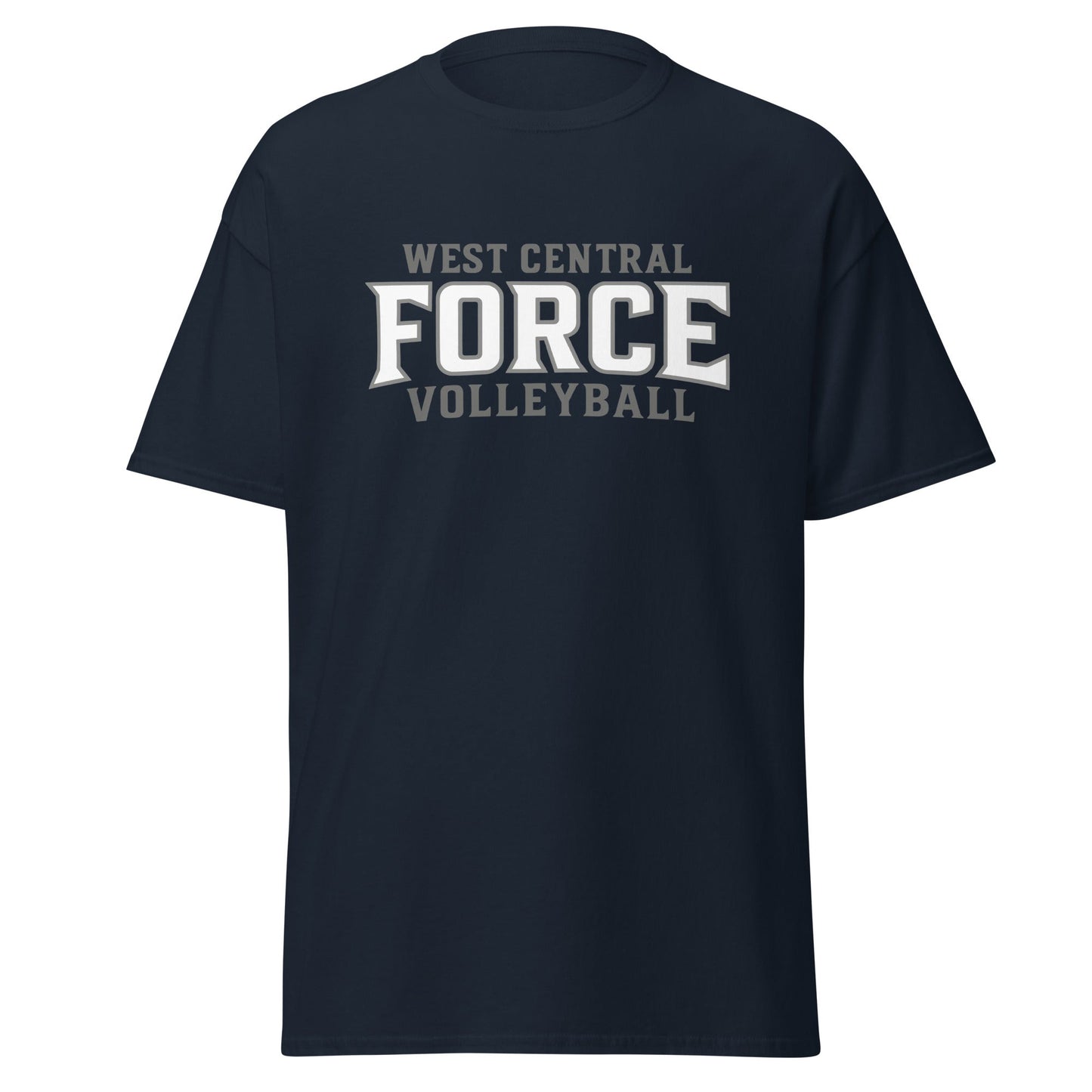 Classic | T-Shirt | West Central Force Volleyball | Grey Logo