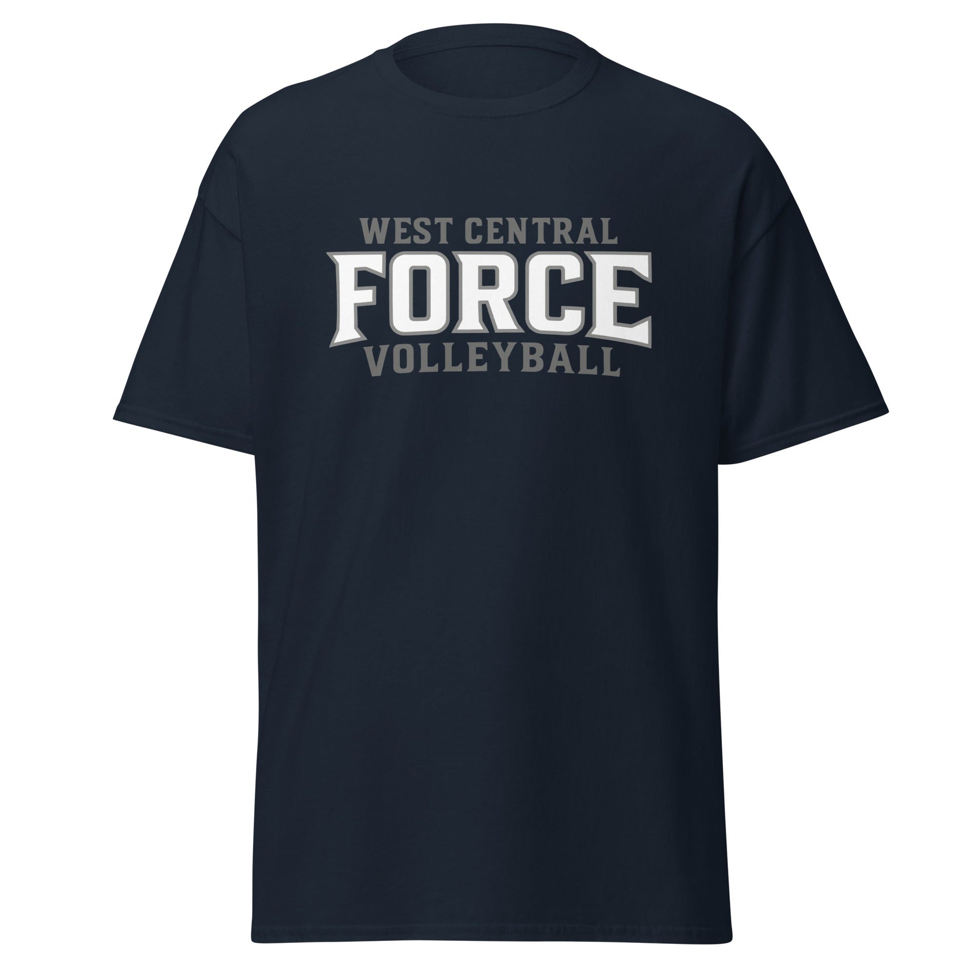 Classic | T-Shirt | West Central Force Volleyball | Grey Logo