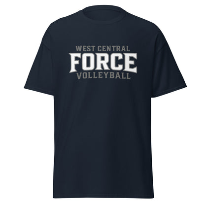 Classic | T-Shirt | West Central Force Volleyball | Grey Logo