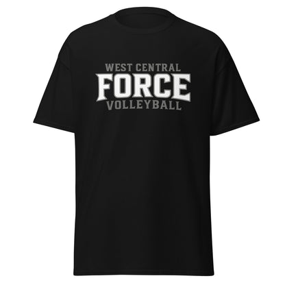Classic | T-Shirt | West Central Force Volleyball | Grey Logo