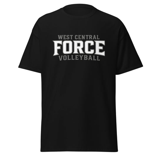 Classic | T-Shirt | West Central Force Volleyball | Grey Logo
