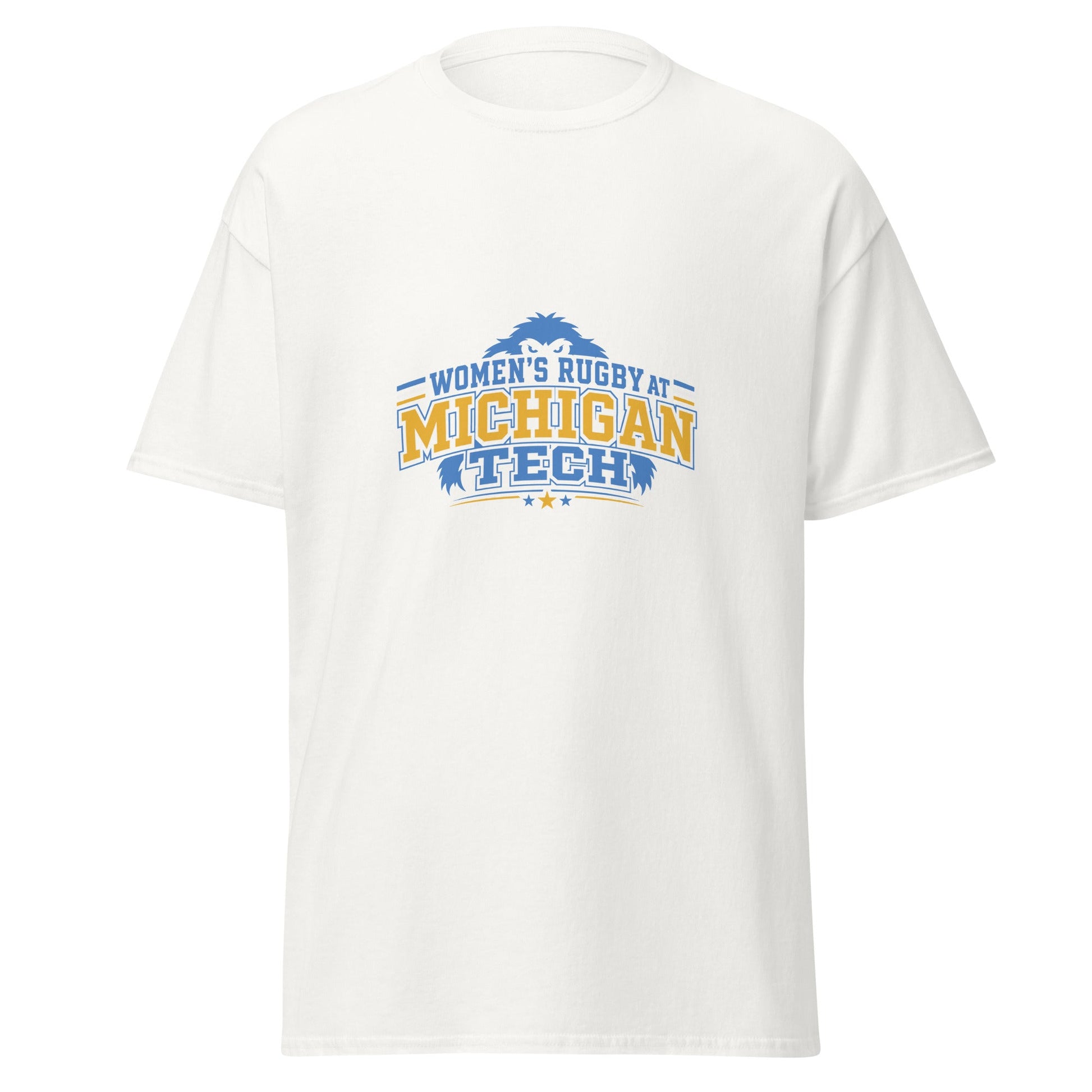 Classic | T-Shirt | Women’s Rugby at Michigan Tech | Varsity Crest Logo