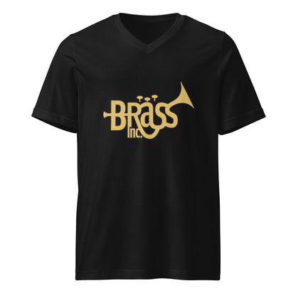 Classic | V-Neck T-Shirt | Brass Inc. | Emblem Logo