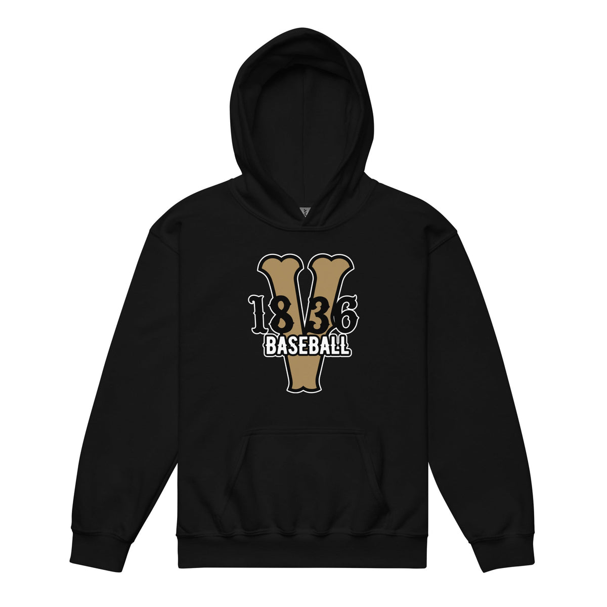 Classic | Youth Hoodie | 1836 Volunteers Baseball | Crest Logo