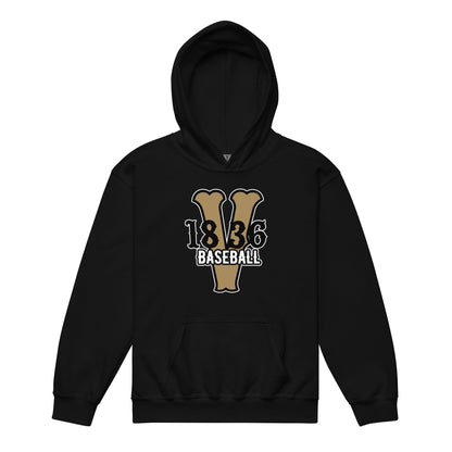 Classic | Youth Hoodie | 1836 Volunteers Baseball | Crest Logo