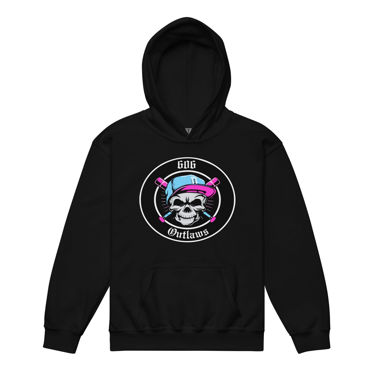 Classic | Youth Hoodie | 606 Outlaws Baseball | Badge Logo