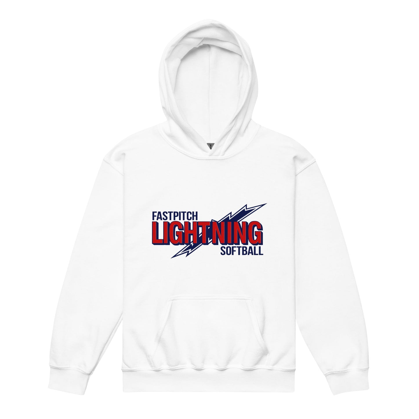 Classic | Youth Hoodie | Amherst Lightning Softball | Lightning Logo