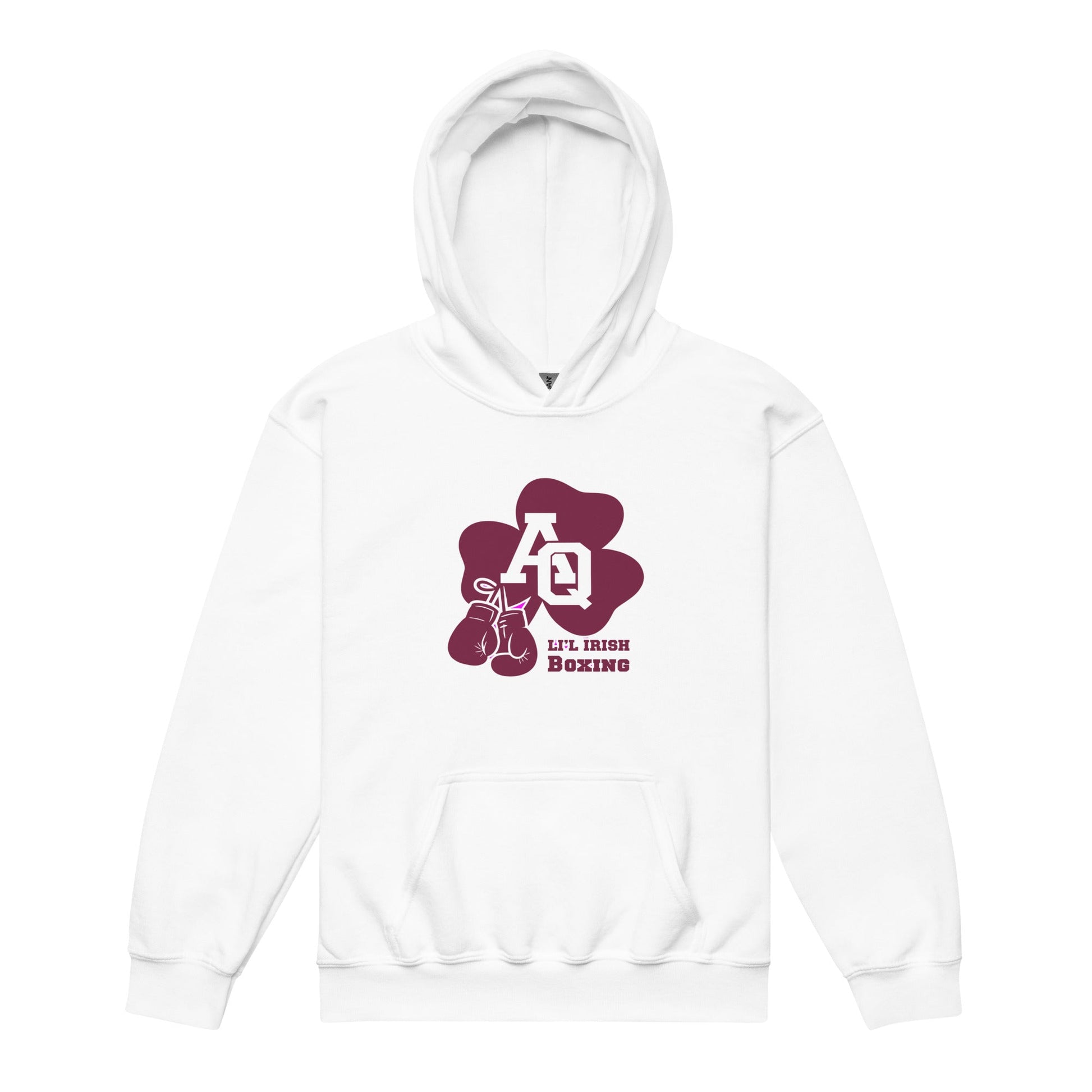 Classic | Youth Hoodie | Aquinas Li’l Irish Boxing | AQ Shamrock Logo