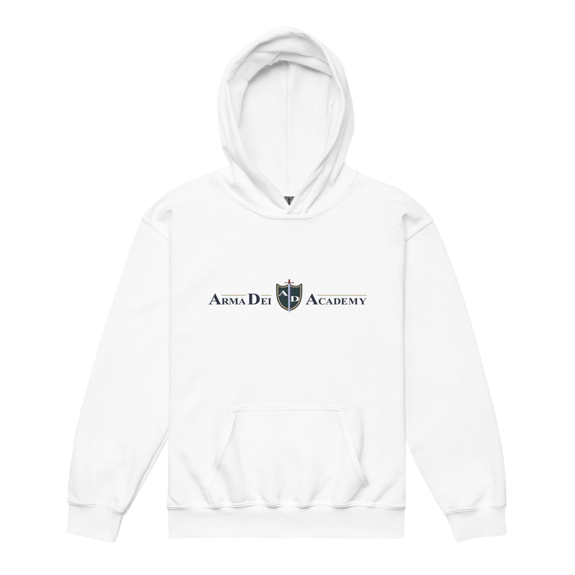 Classic | Youth Hoodie | Arma Dei Academy | Text Shield Logo