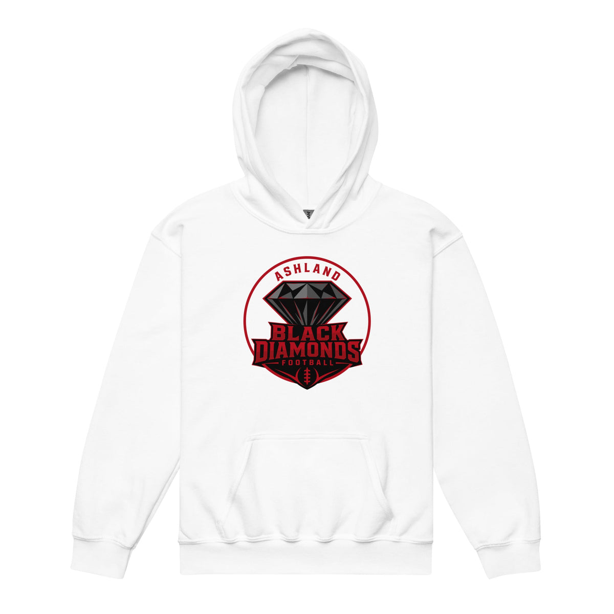 Classic | Youth Hoodie | Ashland Black Diamonds | Badge Logo