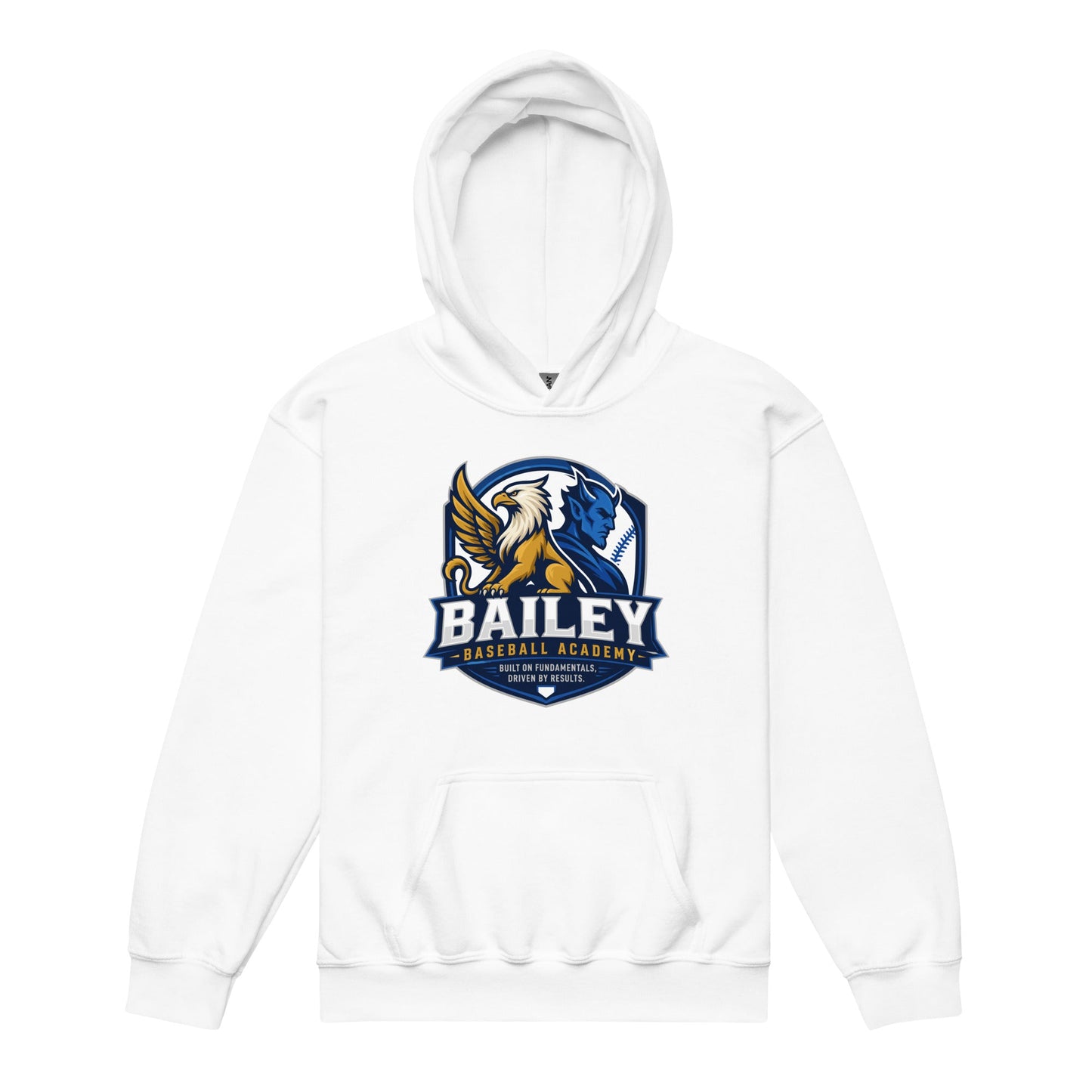 Classic | Youth Hoodie | Bailey Baseball Academy | Shield Logo