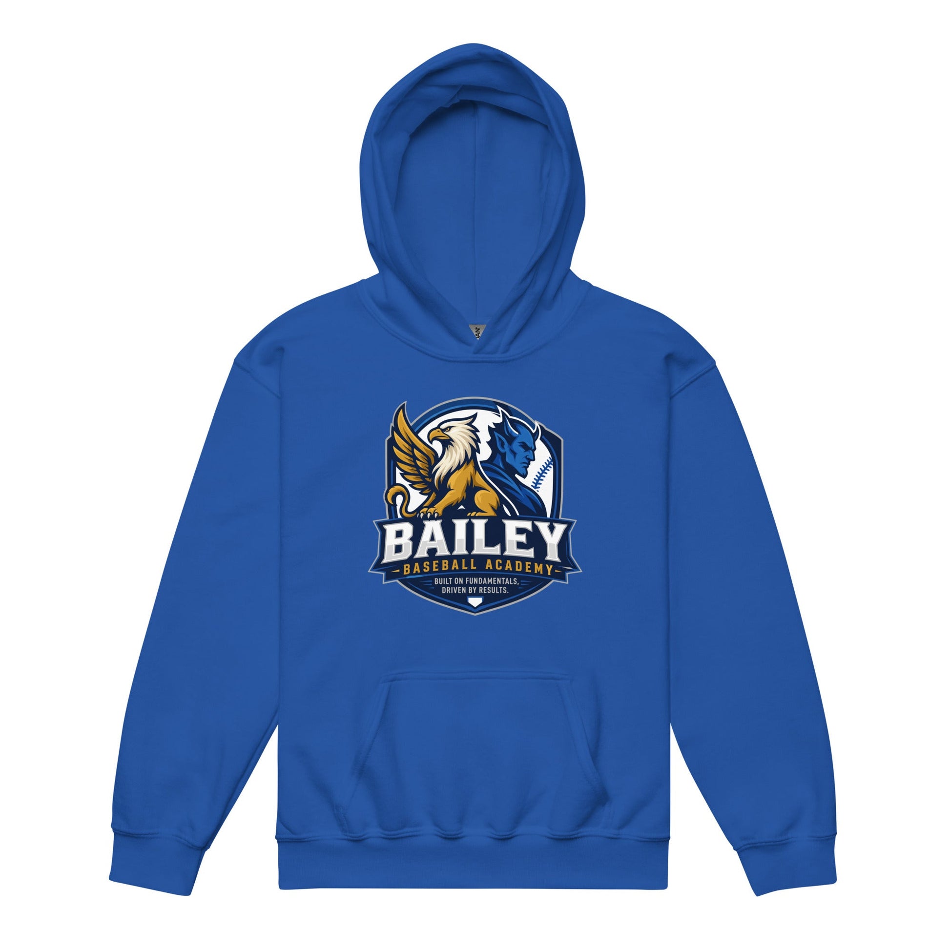 Classic | Youth Hoodie | Bailey Baseball Academy | Shield Logo