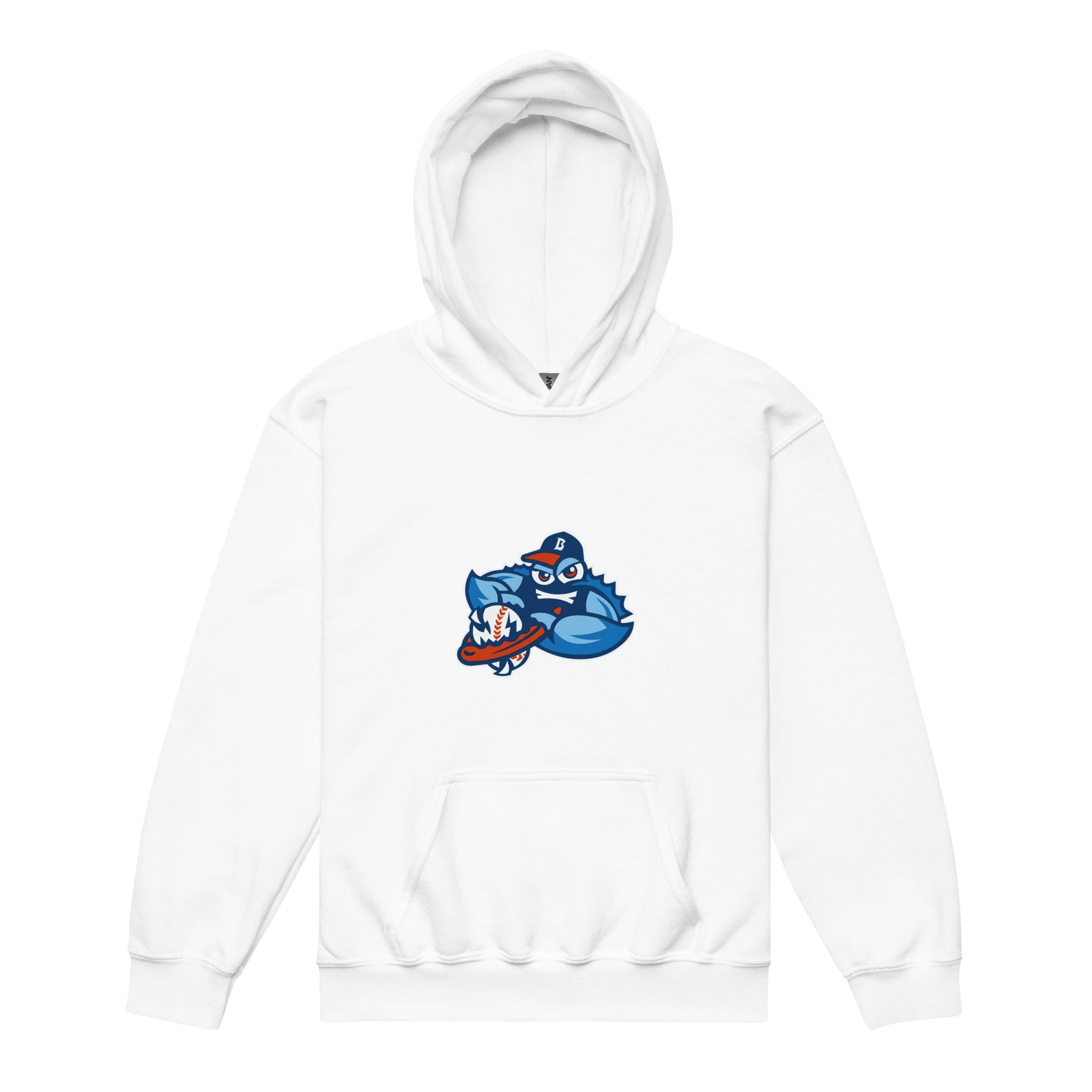 Classic | Youth Hoodie | Bellport BlueClaws | Mascot Logo