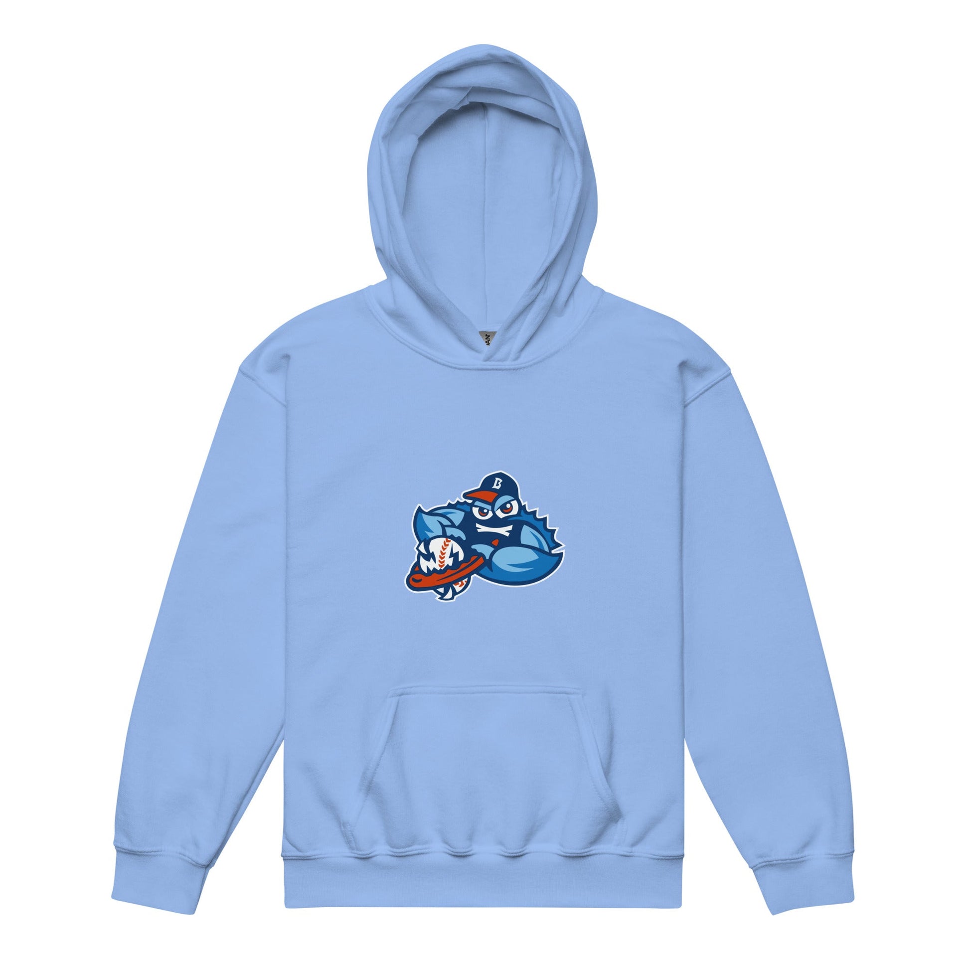 Classic | Youth Hoodie | Bellport BlueClaws | Mascot Logo