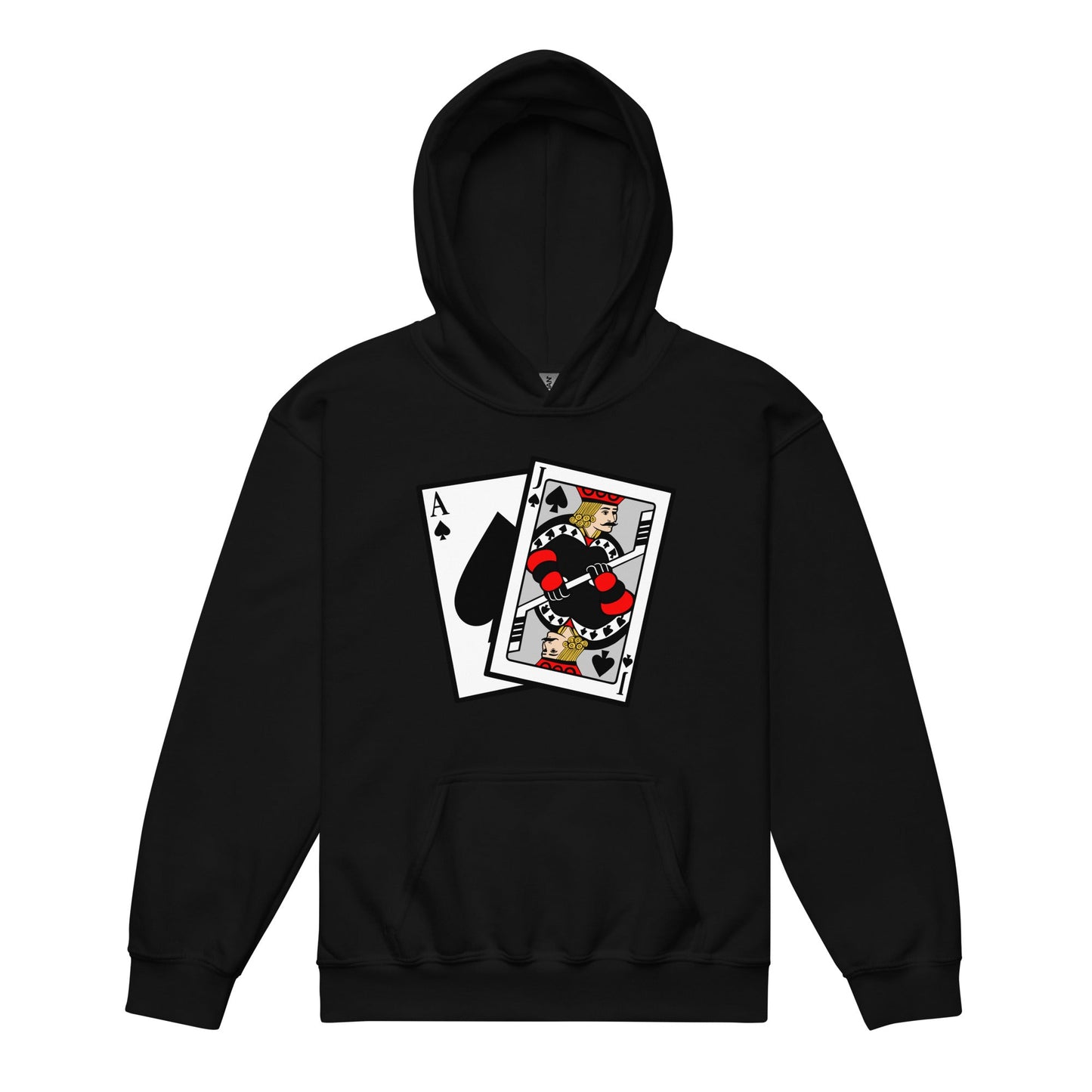 Classic | Youth Hoodie | Blackjack’s Roller Hockey | Royal Spade Crest Logo