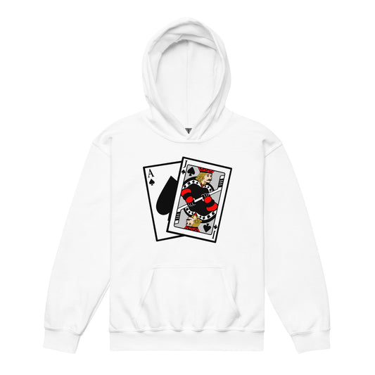 Classic | Youth Hoodie | Blackjack’s Roller Hockey | Royal Spade Crest Logo