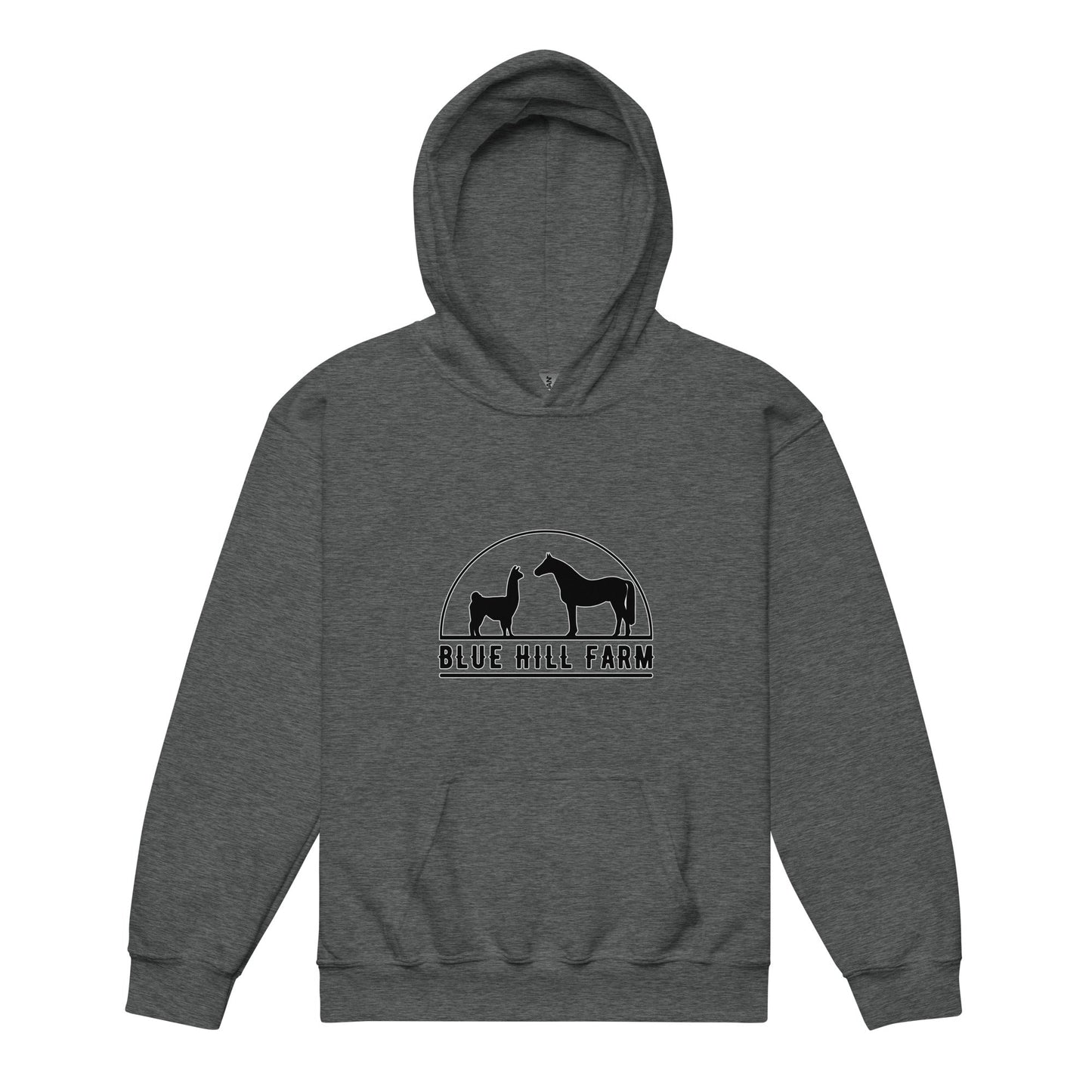 Classic | Youth Hoodie | Blue Hill Farm | Highland Silhouette Logo