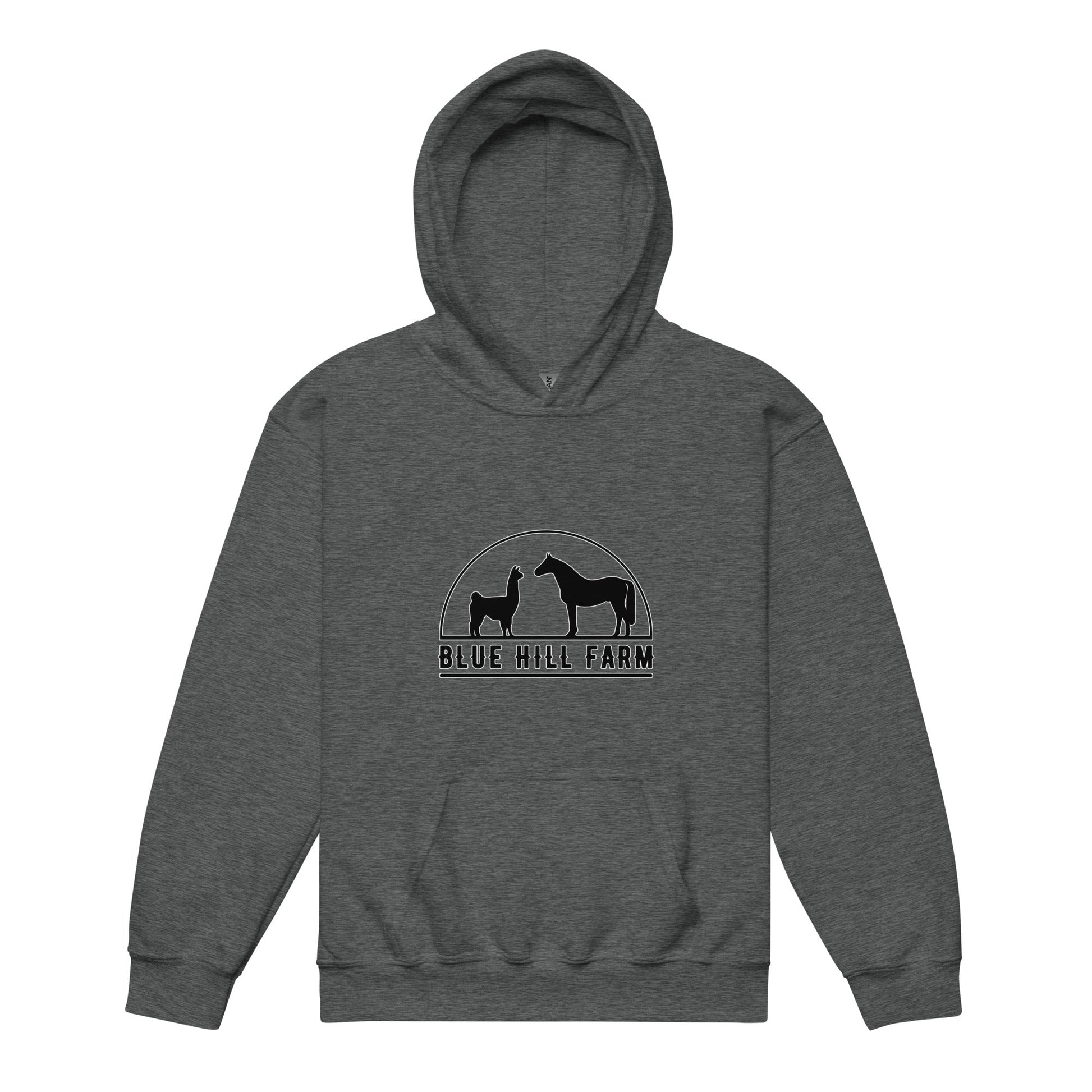 Classic | Youth Hoodie | Blue Hill Farm | Highland Silhouette Logo