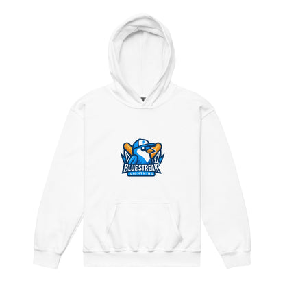 Classic | Youth Hoodie | Blue Streak Lightning | Mascot Logo