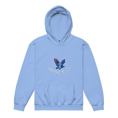 Classic | Youth Hoodie | Bowdoinham Rebel Runners | Aerial Runner Emblem Logo